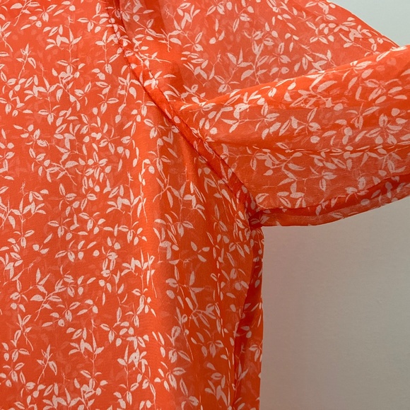 Equipment Silk-Blend Coral Blouse - Picture 5 of 10